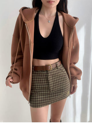 Oversized zip up sweater