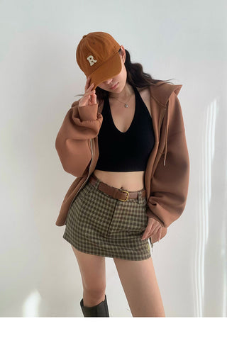 Oversized zip up sweater