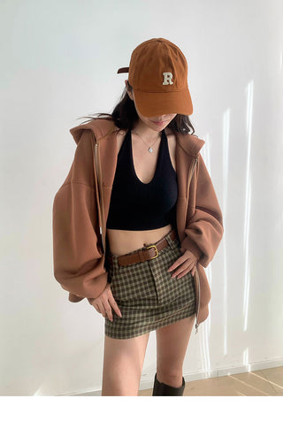 Oversized zip up sweater