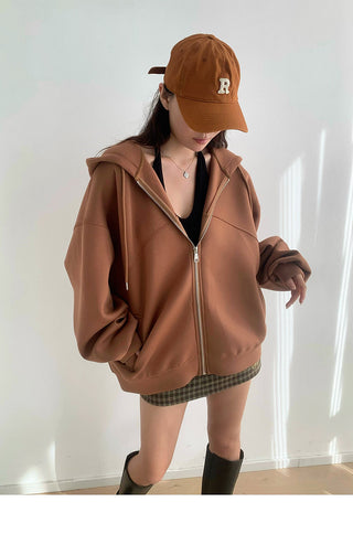 Oversized zip up sweater