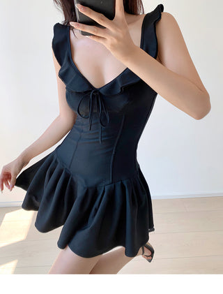 Slim umbrella waist short dress
