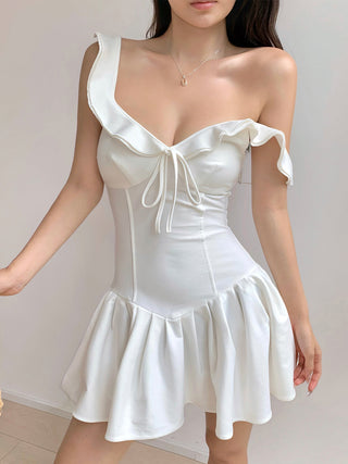Slim umbrella waist short dress