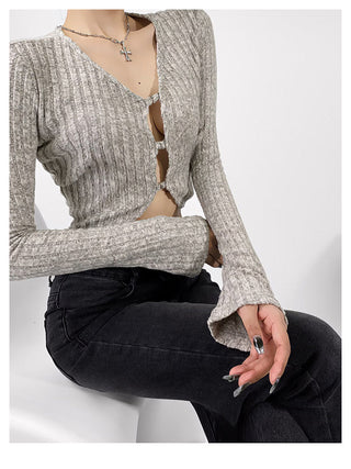 Cropped Knit cardigan