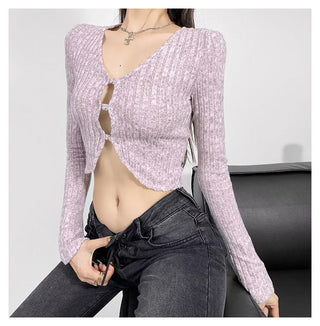 Cropped Knit cardigan