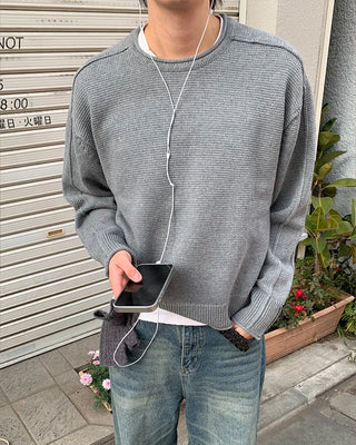 Waffle crop knit
