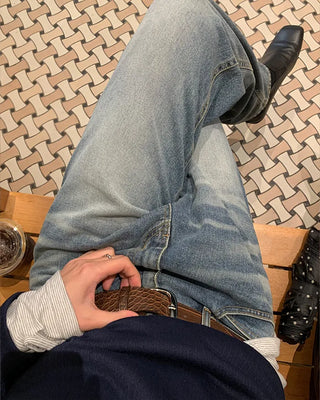 Unique leather style belt