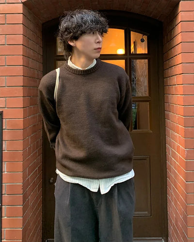 (Unisex) Round Wool Knit
