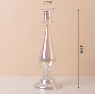Taper Glass Candlestick Holder