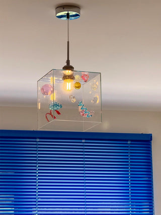 Modern Square Glass Pendant Light