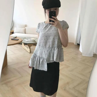 String A-line Casual Daily Midi Skirt