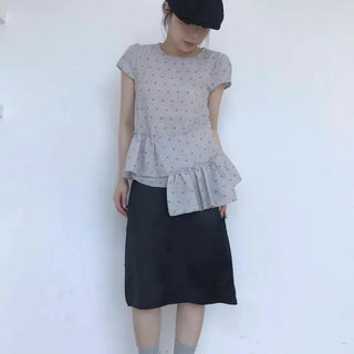 String A-line Casual Daily Midi Skirt