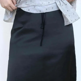 String A-line Casual Daily Midi Skirt