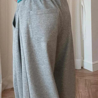 Loose Fit Plain String Wide Daily Training Bottoms