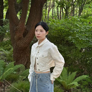 Button-down Flap Pocket Plain Daily Long Sleeve Jacket