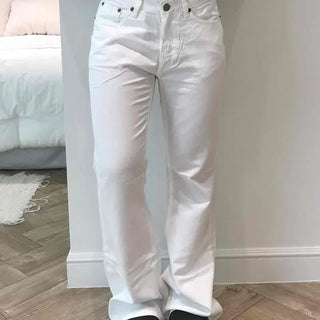 Button Bootcut Casual Long Pants