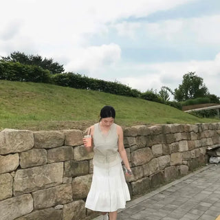 String Tiered Flare A-Line Daily Midi Skirt