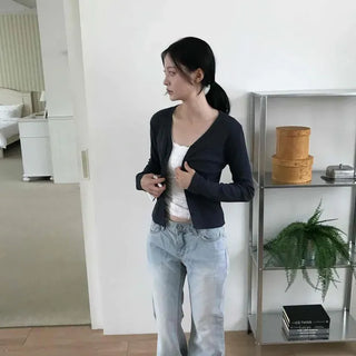 Allka Low-Rise Bootcut Light Wash Denim Pants