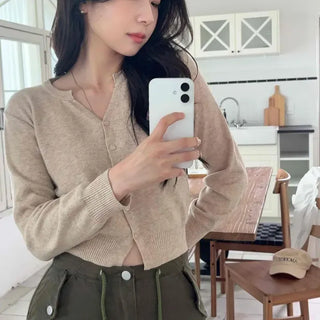 Soft Knit Basic Spring/Autumn Cardigan