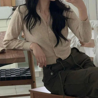 Soft Knit Basic Spring/Autumn Cardigan
