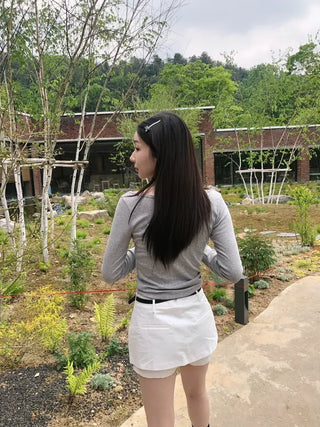 OL Basic U-Neck Long Sleeve T-Shirt