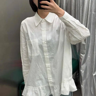 Frill Cotton Shirt