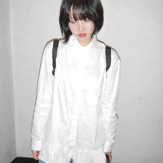Frill Cotton Shirt