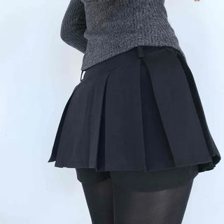 Pintuck Box Pleated Mini Skirt