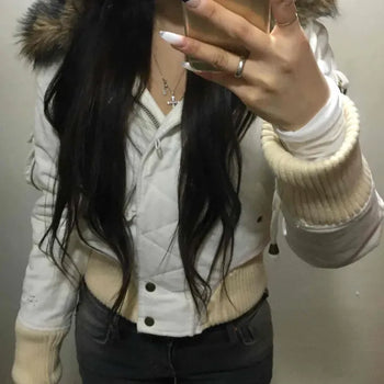 Suede Fur Quilted Shearling Short Jacket