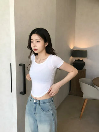 Lepi Delicate Fit Simple Short Sleeve T-shirt