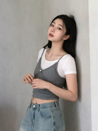 Lepi Delicate Fit Simple Short Sleeve T-shirt