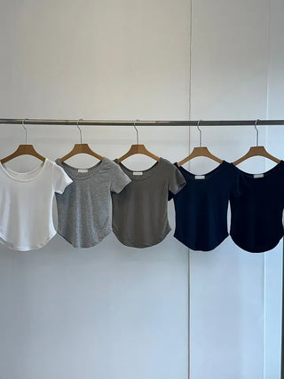 Lepi Delicate Fit Simple Short Sleeve T-shirt
