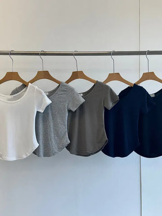 Lepi Delicate Fit Simple Short Sleeve T-shirt