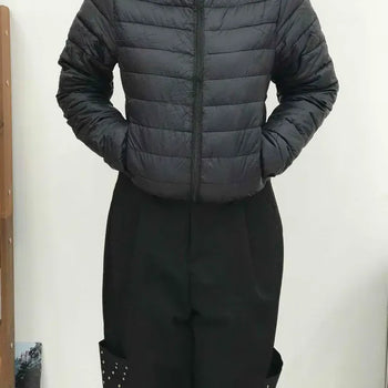 Lightweight Hooded Cropped Padded Jacket