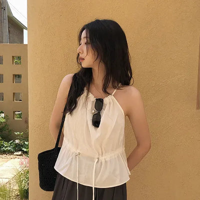 Solin Waist String Halterneck Sleeveless