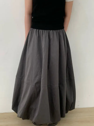Daylin Suede Balloon Long Skirt