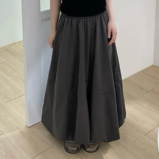 Daylin Suede Balloon Long Skirt