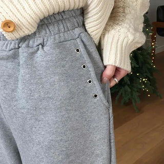 Soft Daily Semi Bootcut Fleece-Lined Training Pants