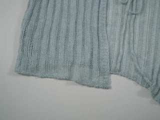 Horin Summer Semi-Crop Knit Cardigan