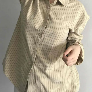 Soft Stripe Loose Fit Shirt