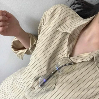 Soft Stripe Loose Fit Shirt