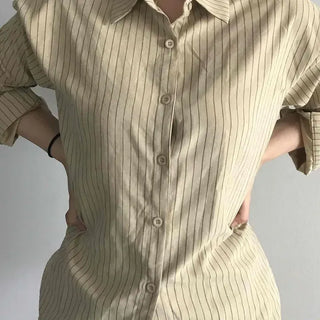 Soft Stripe Loose Fit Shirt