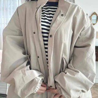 Over-string Short Field Zip-up Jumper