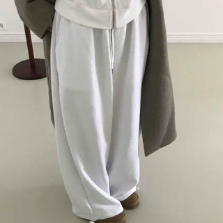 Plain Wide Jogger Training Pants
