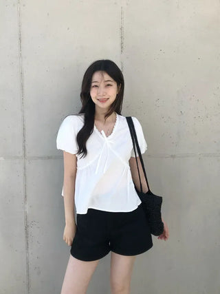 Theo A-line Cotton Shorts