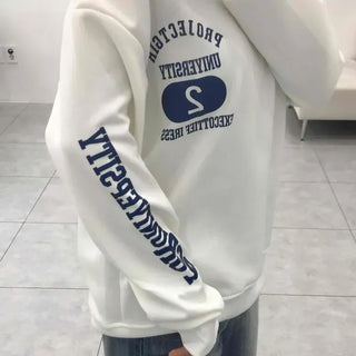 Number Two One-Shoulder Oversized Sweatshirt