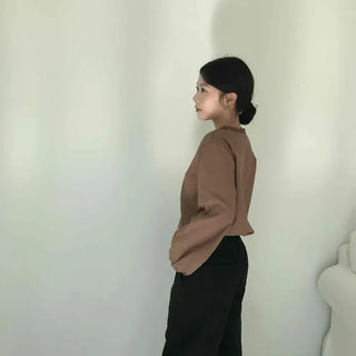 Minimal Simple Elastic Waist Straight Fit Semi-Wide Slacks