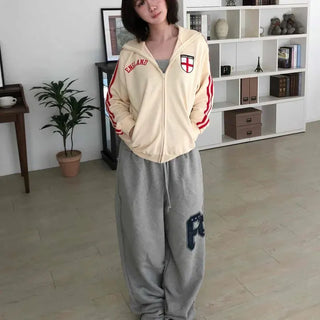 Emblem Double Line Stand Zip-up