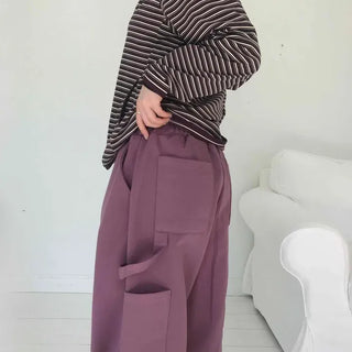 Loose Fit Side Pocket Drawstring Training Jogger Pants