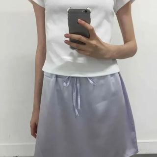 Muse Satin Midi Skirt