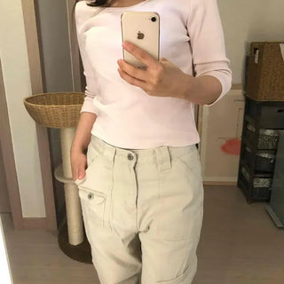 Innocent Daily Slim Fit Round Neck 3/4 Sleeve T-Shirt